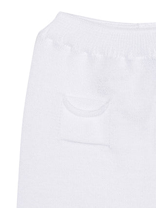 Strickhose mit Taschen - Weiß
