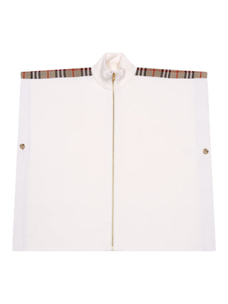 Izza Wollcape mit Karobesatz - Ivory