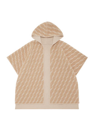 Wendbarer Ton-in-Ton-Cape - Beige