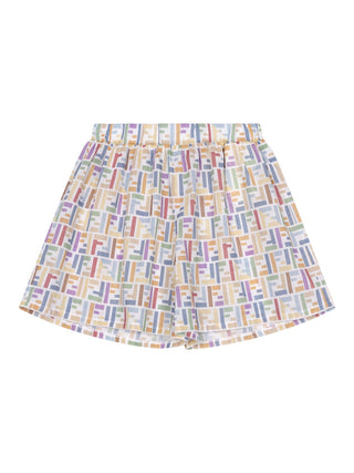 Shorts mit mehrfarbigem FF-Logo - Multicolor