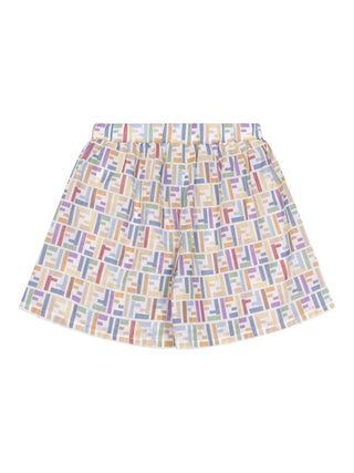 Shorts mit mehrfarbigem FF-Logo - Multicolor