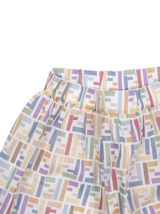 Shorts mit mehrfarbigem FF-Logo - Multicolor