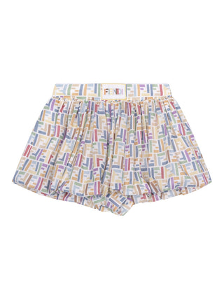 Bermudashorts mit mehrfarbigem FF-Logo - Multicolor