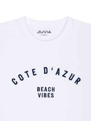 Sweater mit "Cote d'Azur"-Print