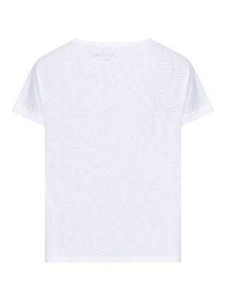 Boxy T-Shirt mit "Bisou"-Schriftzug