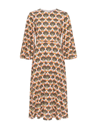 Sorella Kleid in Fiorette Fan Brown