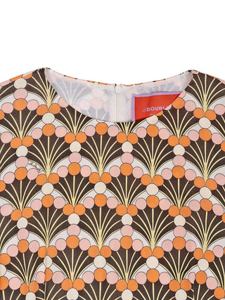 Sorella Kleid in Fiorette Fan Brown