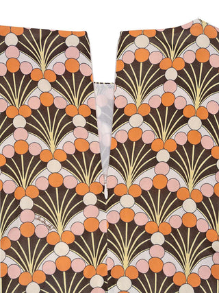 Sorella Kleid in Fiorette Fan Brown