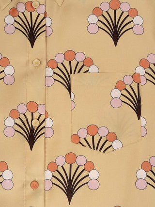 Boy Shirt in Fiorette Yellow