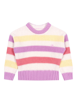Celosia Strickpullover aus Bio-Baumwolle - Pink Lavander