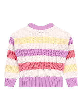 Celosia Strickpullover aus Bio-Baumwolle - Pink Lavander