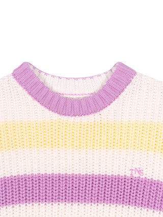 Celosia Strickpullover aus Bio-Baumwolle - Pink Lavander