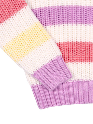 Celosia Strickpullover aus Bio-Baumwolle - Pink Lavander