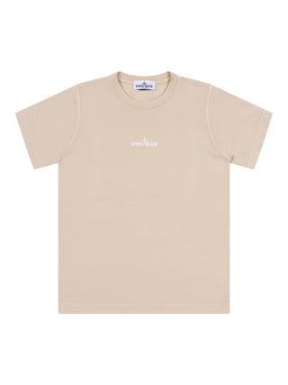 T-Shirt mit Kompass-Logo - Beige