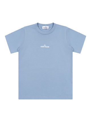 T-Shirt mit Kompass-Logo - Hellblau
