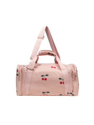 Wochenendtasche mit Kirsch-Motiv - Rosa