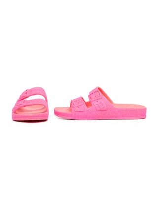 Neon Babies Glitzersandalen - Neon Pink