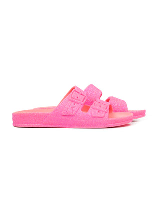 Neon Babies Glitzersandalen - Neon Pink