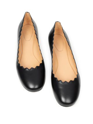 Ballerinas Lauren mit wellenförmigen Rand