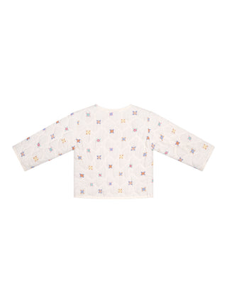 Flores Steppjacke - Weiß gemustert