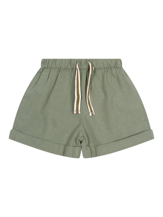 Rustikale Shorts aus Baumwolle - Kaki