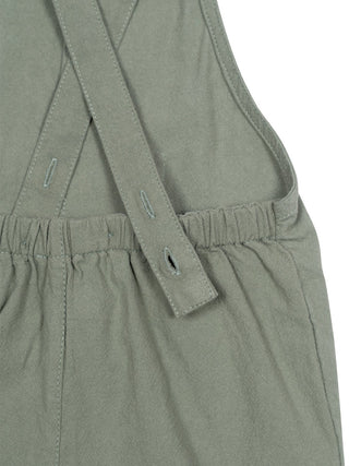 Rustikale Latzhose aus Baumwolle - Kaki