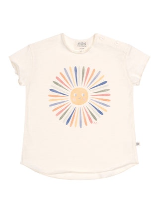Fleur T-Shirt aus Bio-Baumwolle - Ecru