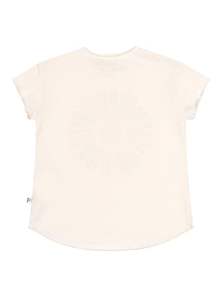 Fleur T-Shirt aus Bio-Baumwolle - Ecru