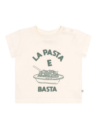 T-Shirt Pasta e Basta aus Bio-Baumwolle - Kaki