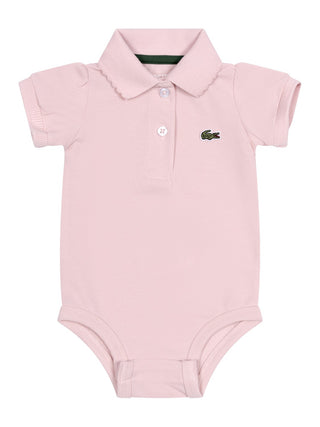 LCG Piqué-Body mit Puffärmeln - Rosa
