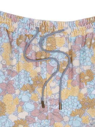Kurze Shorts aus weichem Baumwoll-Frottee mit verstellbarem Tunnelzug