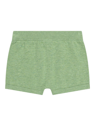 Strick-Shorts aus Bio-Baumwolle - Grün
