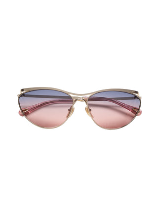 Cat Eye Sonnenbrille mit lila Glas