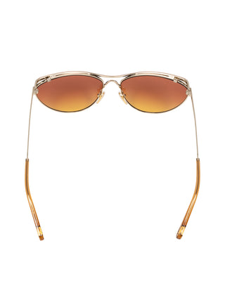 Cat Eye Sonnenbrille mit orangenem Glas