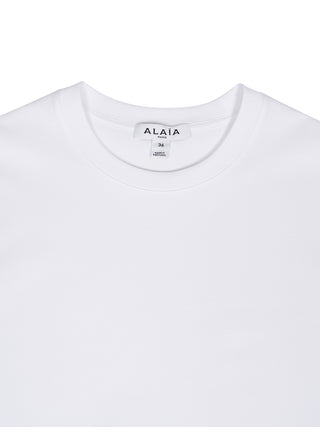 T-Shirt aus Baumwolljersey und Crinoline