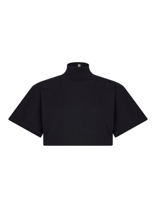 Kurzes T-Shirt aus Baumwolljersey