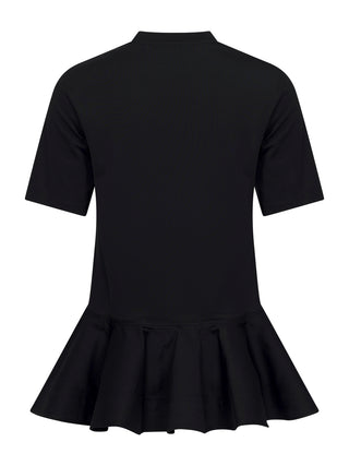 T-Shirt aus Baumwolljersey und Crinoline