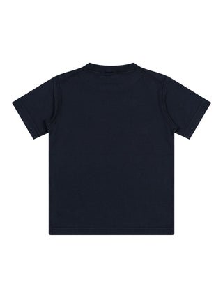 T-Shirt mit Kompass-Logo-Patch - Navy