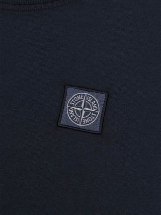 T-Shirt mit Kompass-Logo-Patch - Navy