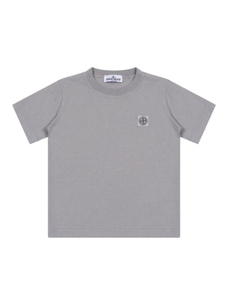 T-Shirt mit Kompass-Logo-Patch - Dust/Hellgrau