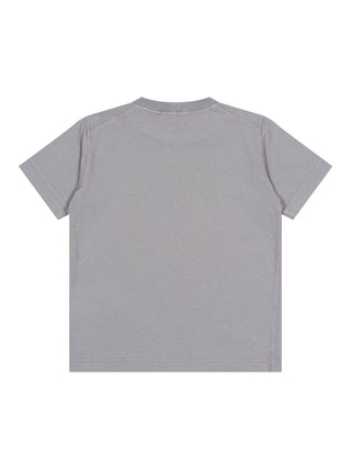 T-Shirt mit Kompass-Logo-Patch - Dust/Hellgrau