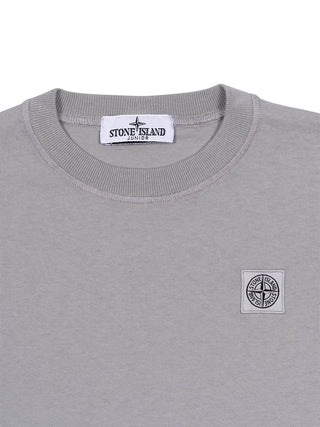T-Shirt mit Kompass-Logo-Patch - Dust/Hellgrau