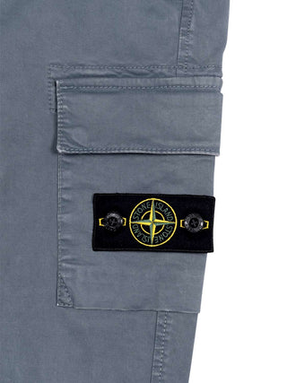 Cargohose mit Kompass-Logo-Patch - Grau