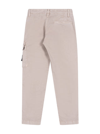 Cargohose mit Kompass-Logo-Patch - Beige