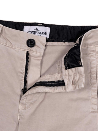 Cargohose mit Kompass-Logo-Patch - Beige