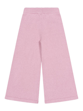 Strickhose mit weitem Bein - Rosa