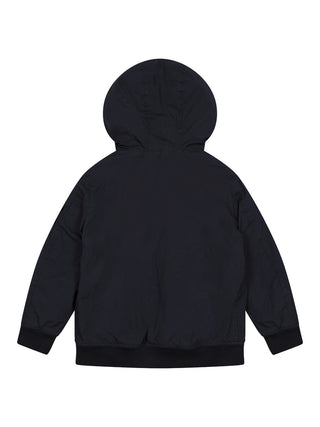 Kurzer Parka mit Kapuze und Anti-Drop-Ausrüstung - Navy