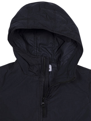 Kurzer Parka mit Kapuze und Anti-Drop-Ausrüstung - Navy