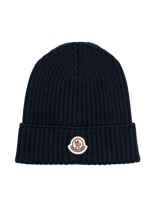 Strickmütze aus Wolle - Blau