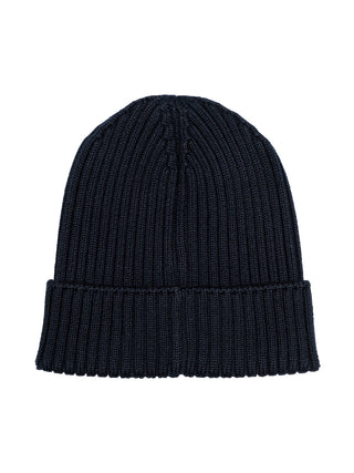 Strickmütze aus Wolle - Blau